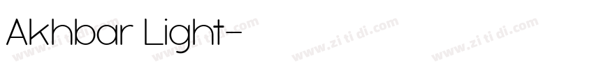 Akhbar Light字体转换 Akhbar Light字体转换